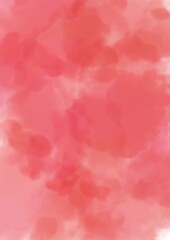 heart shaped clouds watercolor background