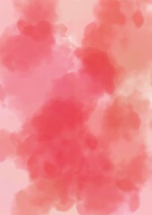 pink clouds in the sky watercolor background