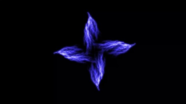 2D cartoon electric effect on black screen with glowing lightning arcs, cartoon explosion effect, energy explosion animation with alpha channel, 4K animation video games and action motion sequences