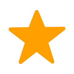 Black Star Icon / 黒い星のアイコン（お気に入り・評価・マーク用）	
