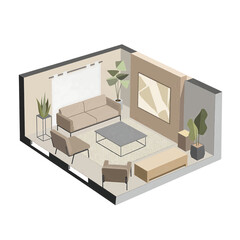 3d render of a modern home