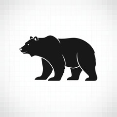 Stunning black bear silhouette graphic for nature lovers, wildlife enthusiasts, and conservation projects adds a powerful touch to your creative designs