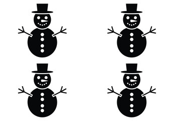 Charming snowman designs for winter holiday projects, perfect for festive cards and seasonal decorations, adding a touch of whimsical cheer to your creative work