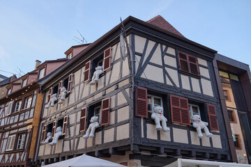 2024, 30 December, Alsace, December: Beautiful view of colorful romantic city Colmar, France, Alsace