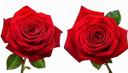 red rose on white background