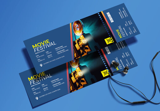 Modern Movie Ticket Template