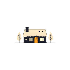 Fototapeta premium Charming small house illustration for kids project