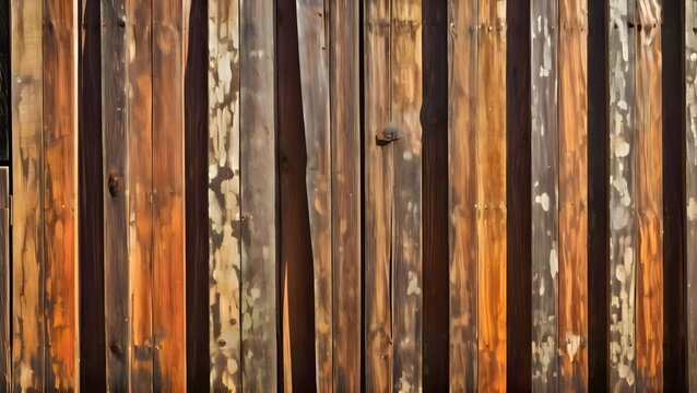 Rustic wooden fence with a charming, vintage appeal, perfect for a country setting