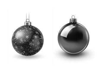 silver christmas ball