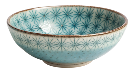 Japanese-Style Ceramic Bowl with Star Pattern