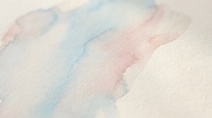 Fototapeta premium Abstract watercolor background with pink soap bubbles and soft cloud-like textures