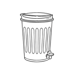 trash can vector