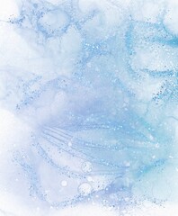 Alcohol ink marble blue purple pastel with glitter texture, can be used for background, wallpaper, invitation, brochure, and poster design