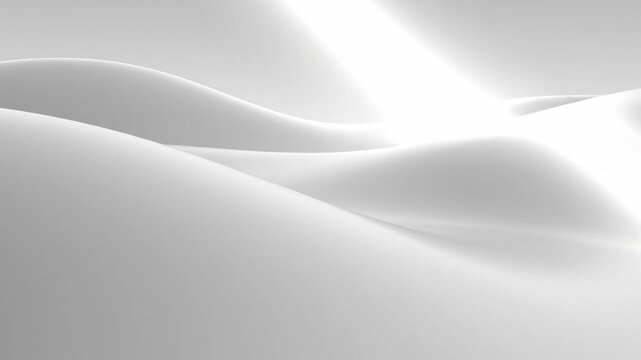 Seamless clean white background loop with smooth light reflections and subtle curvature, perfect for corporate overlay diffuse, highkey, loop