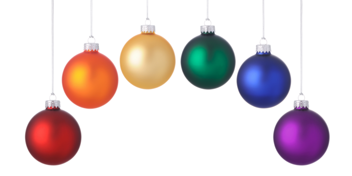 Christmas ornaments Isolated with transparent background - Powered by Adobe