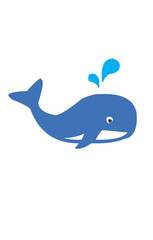 blue whale cartoon