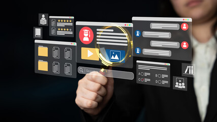 E-learning dashboard with student profiles, lesson ratings, and course content organization for...