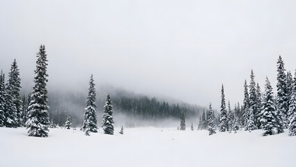 Silent Misty Evergreen Valley2