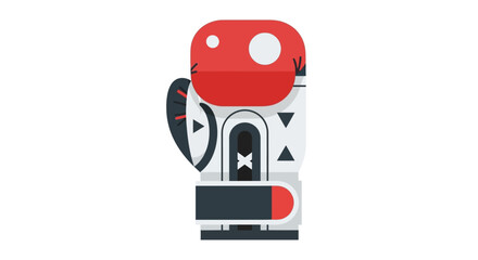 A stylized boxing glove illustration