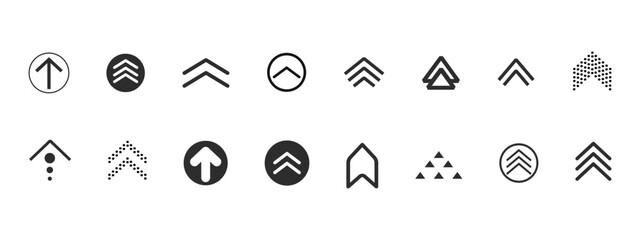 Swipe arrow, scroll or slide button. Set simple modern for social media with business infographic. Up arrow Ui button symbol. Swipe Up icons for social media stories. 