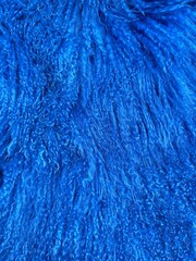 blue llama fur texture
