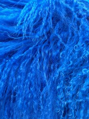 blue llama fur texture