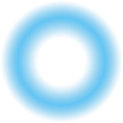 blue glow light glowing effect. Transparent radial gradient circle png