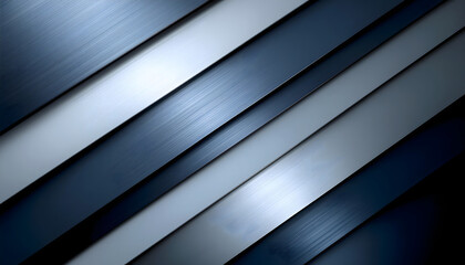 Obraz premium Background Abstract Metallic Stripes matte dark blue and charcoal grey layers