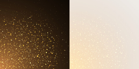 Glittering particle burst with floating confetti and radiant dust. Abstract explosion with shimmering light and vibrant glimmer effects.