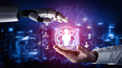 AI analyzing workforce data and optimizing HR management processes, improving recruitment analytics, performance evaluation, and employee development strategies Parse