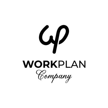 Vector-based logo of the initials WP.