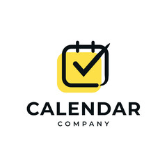 Vector based logo of a calendar with a checklist.