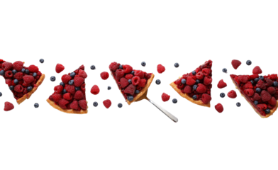 Red berries on white background with playing cards theme