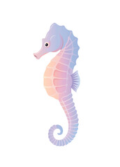 Whimsical Gradient Seahorse Illustration icon