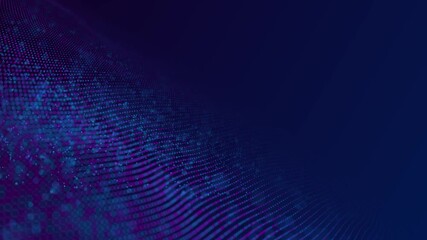 Futuristic digital network with glowing blue data lines and nodes on a dark background, perfect for tech and innovation themes. 3d Rendering. - Powered by Adobe