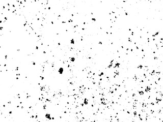 Grunge background black and white. Texture of chips, cracks, scratches, scuffs, dust, dirt .Vector pattern of cracks, chips, scuffs. Abstract vintage surface isolated on white background.EPS10.