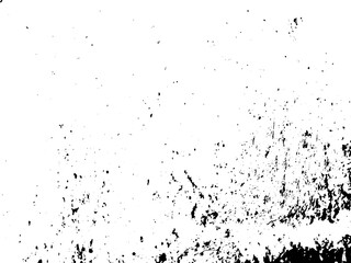 Obraz premium Grunge background black and white. Texture of chips, cracks, scratches, scuffs, dust, dirt .Vector pattern of cracks, chips, scuffs. Abstract vintage surface isolated on white background.EPS10.
