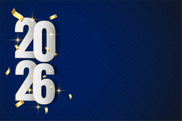 2026 new year background with text space