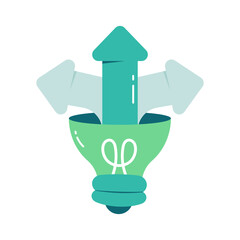 Modern design icon of idea network 