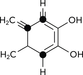 Hydroxy-Substituted Cyclohexenone Chemical Structure Illustration