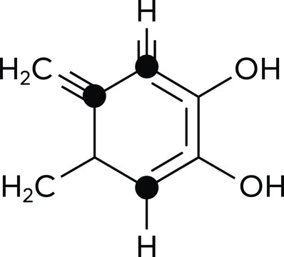 Hydroxy-Substituted Cyclohexenone Chemical Structure Illustration