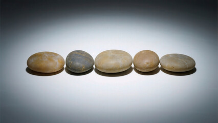 Five smooth stones in a row