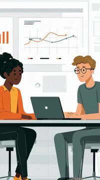 Pair Programming Scene with Shared Laptop