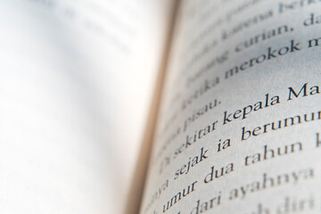 Detailed Close-Up of Written Words on Paper