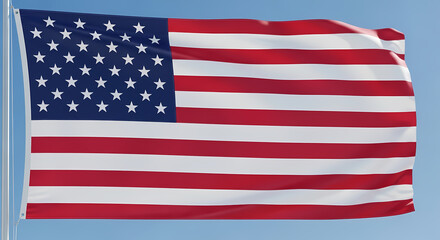 Obraz premium American Flag Waving USA Flag, Stars and Stripes, Patriotism