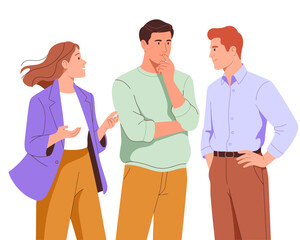 A lively conversation among three friends, embodying togetherness, communication, and connection, illustrating the importance of social interaction and friendship in everyday life.