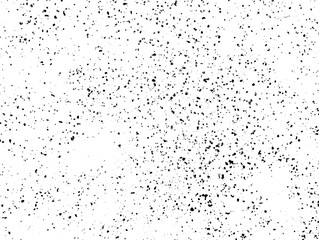 Grunge background black and white. Texture of chips, cracks, scratches, scuffs, dust, dirt .Vector pattern of cracks, chips, scuffs. Abstract vintage surface isolated on white background.EPS10.