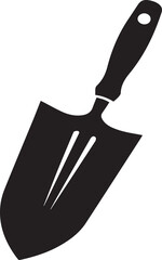 silhouette vector art of trowel