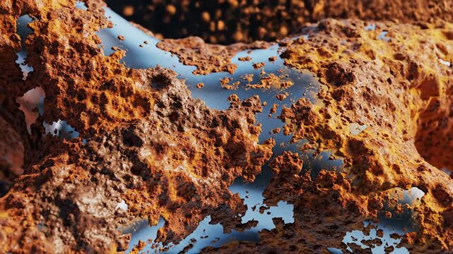 Corroding Cellular Rust Oxidative Stress Time-Lapse