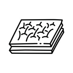 Stacked Textured Mats Icon